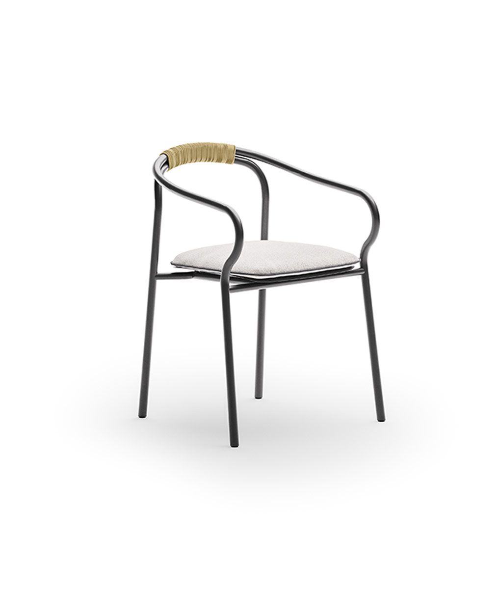 Unopiù | Sedia Salò con cuscino di seduta