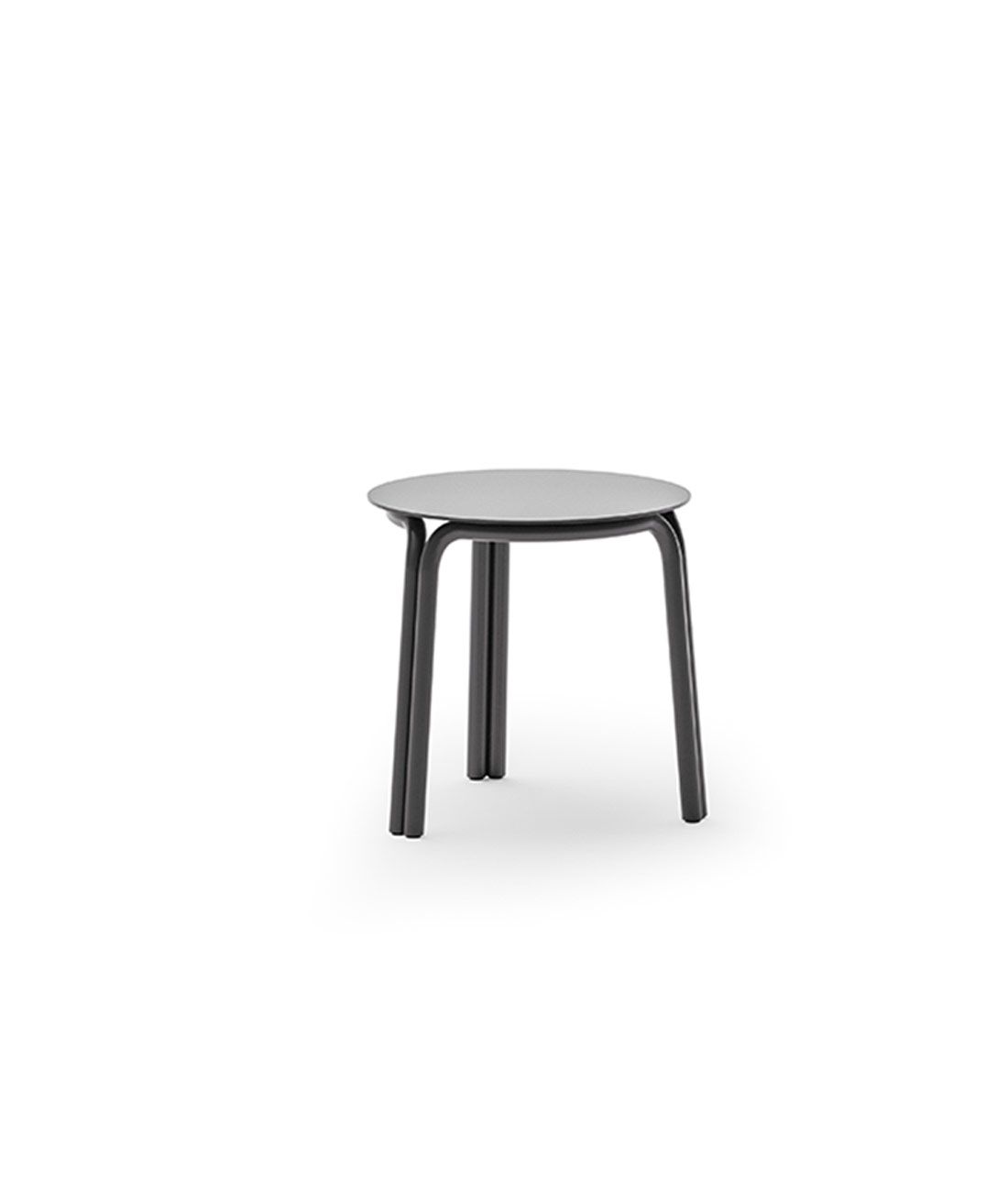 Unopiù | Tavolo basso rotondo Salò in alluminio 45 cm