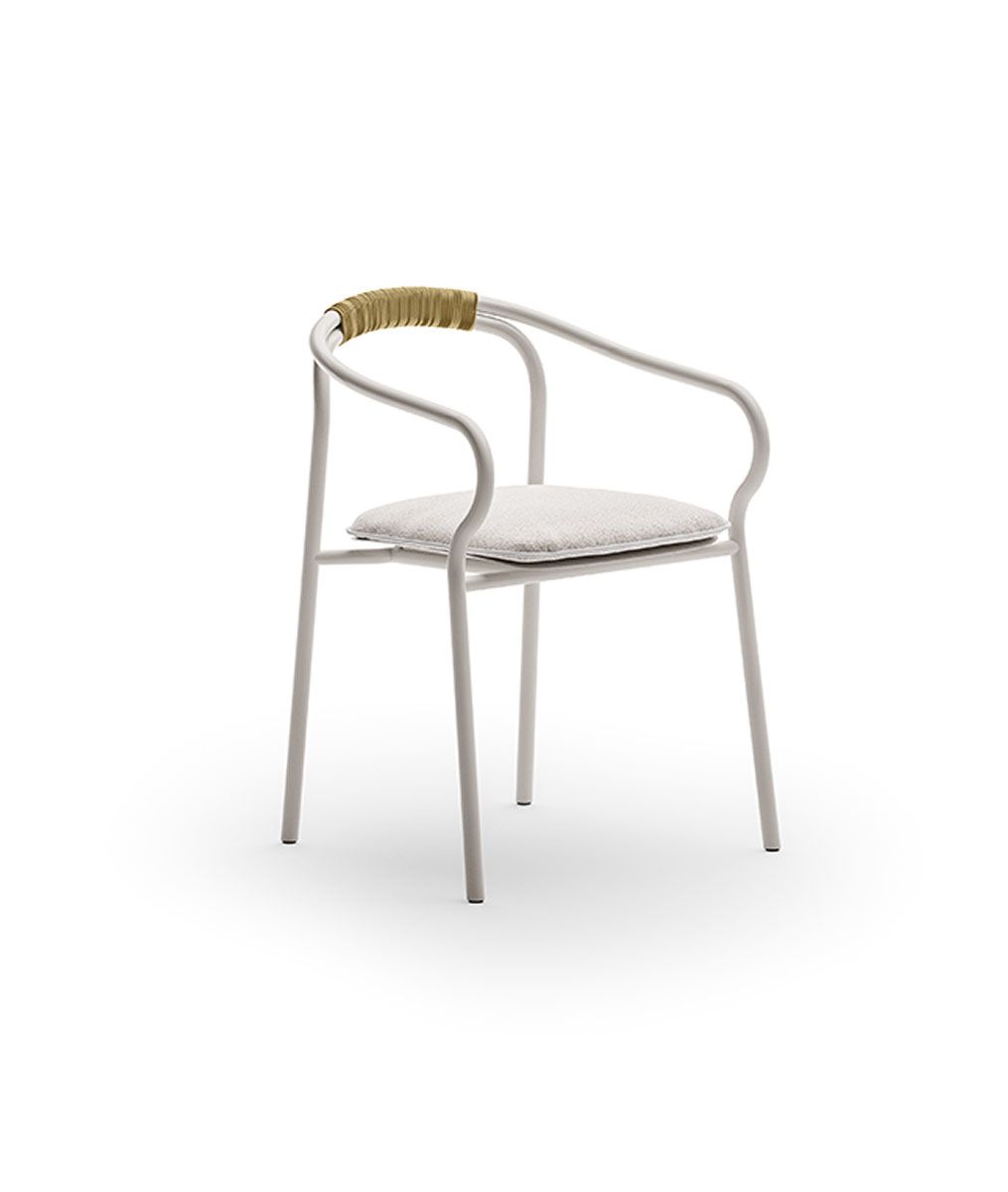 Unopiù | Sedia Salò con cuscino di seduta