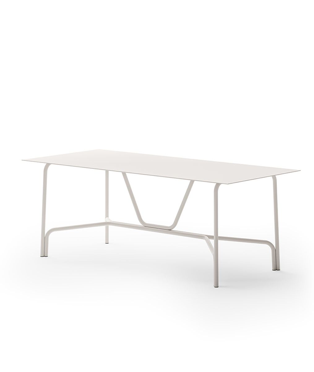 Unopiù | Tavolo Salò rettangolare in alluminio 203 cm