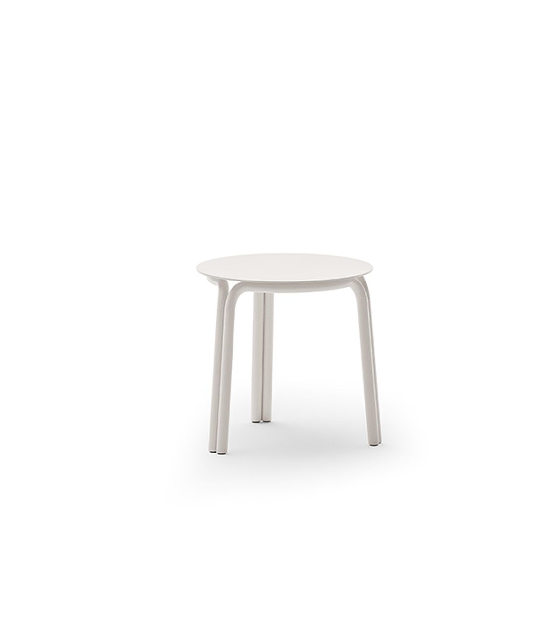 Unopiù | Tavolo basso rotondo Salò in alluminio 45 cm