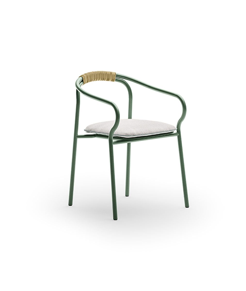 Unopiù | Sedia Salò con cuscino di seduta