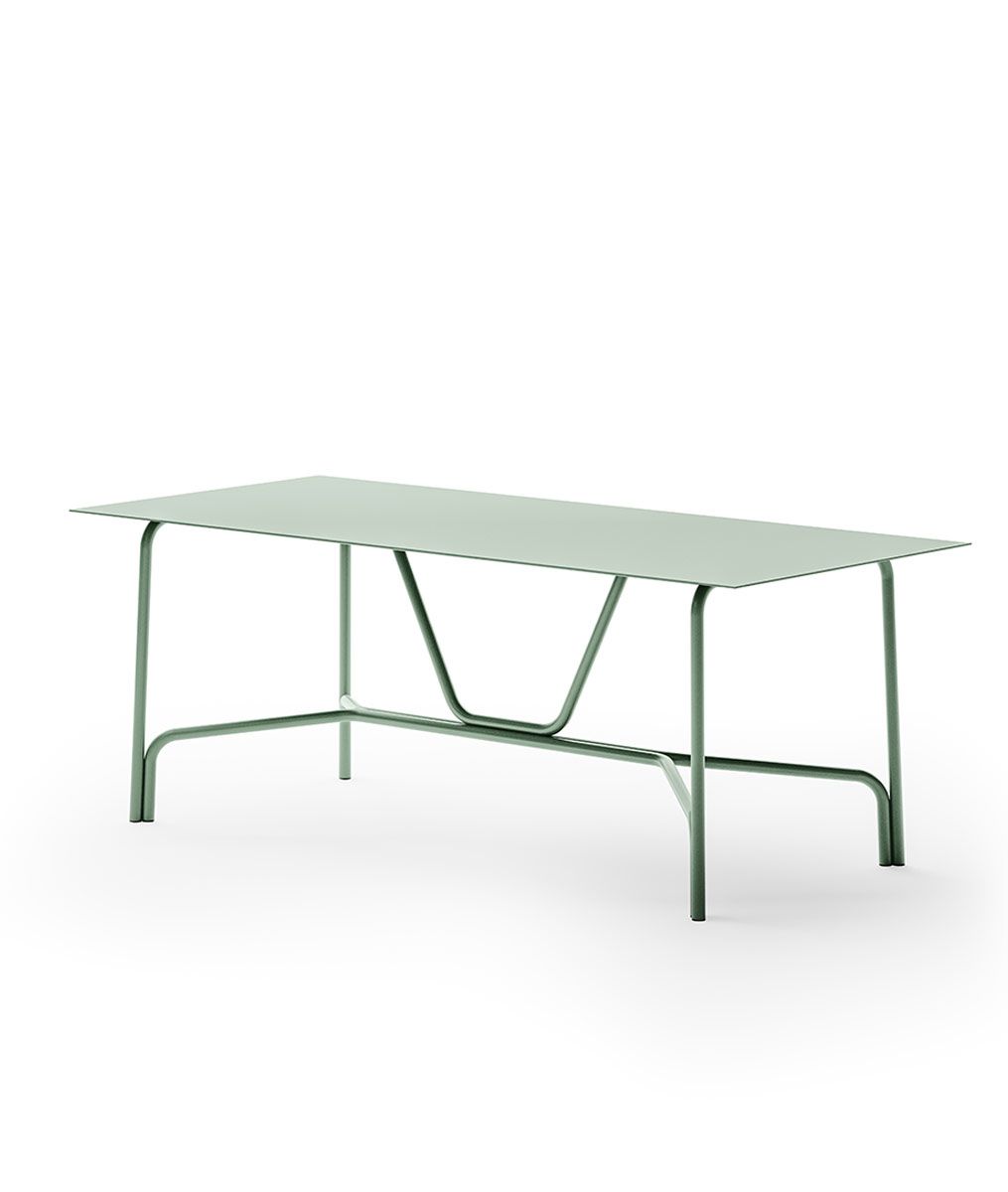 Unopiù | Tavolo Salò rettangolare in alluminio 203 cm