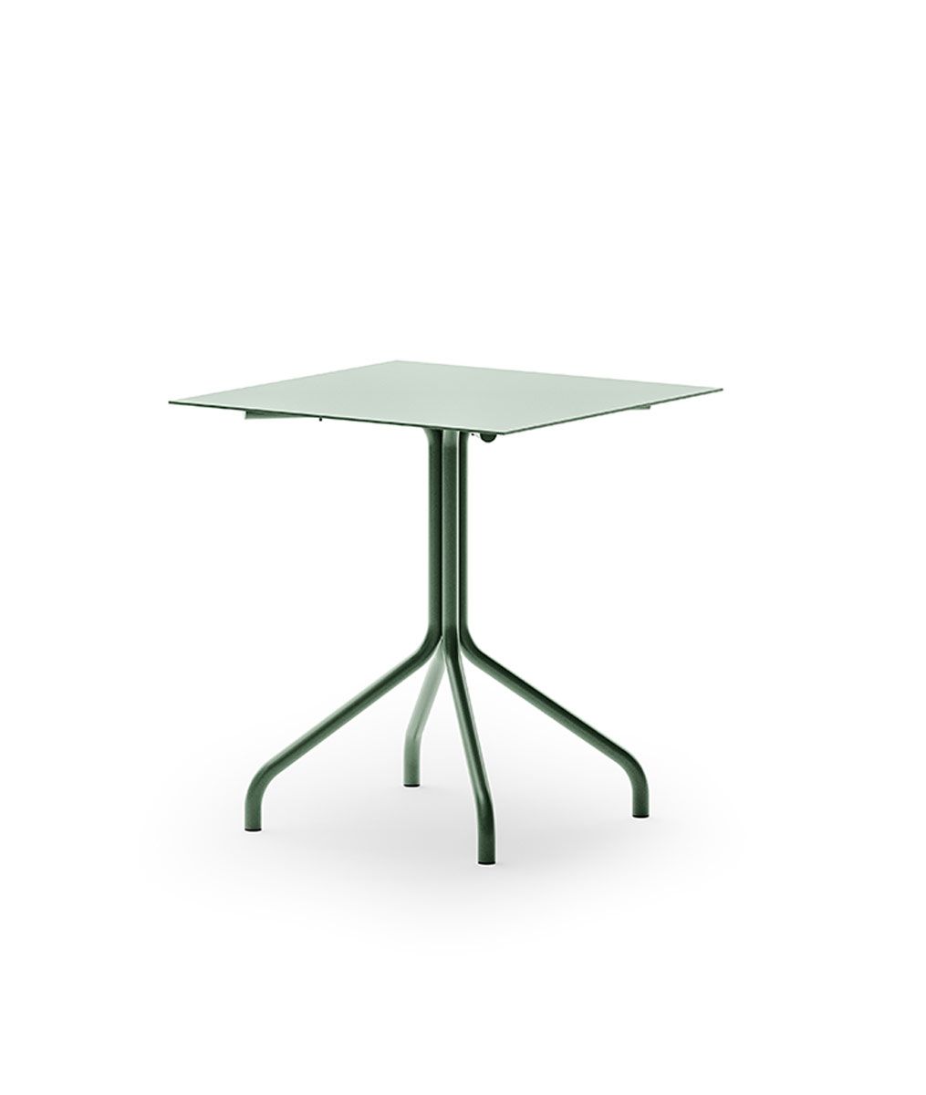 Unopiù | Tavolo Salò quadrato in alluminio
