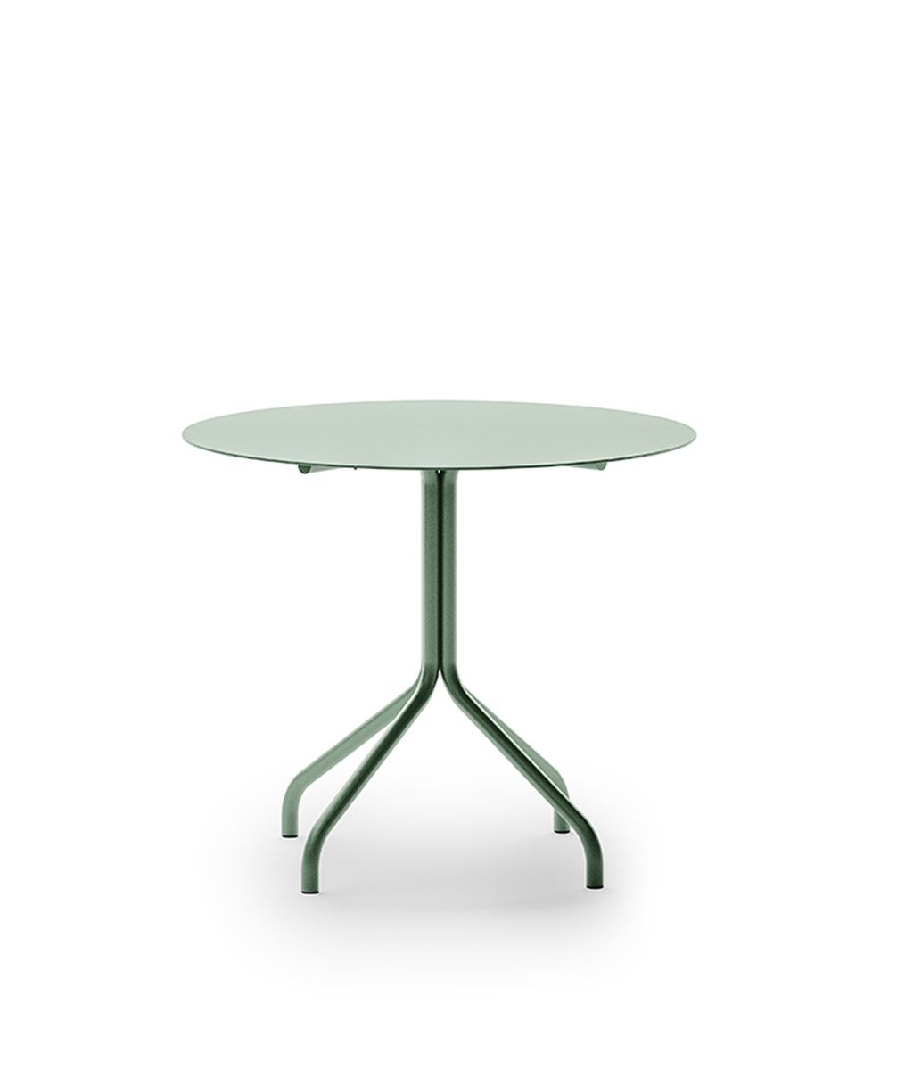 Unopiù | Tavolo Salò rotondo in alluminio