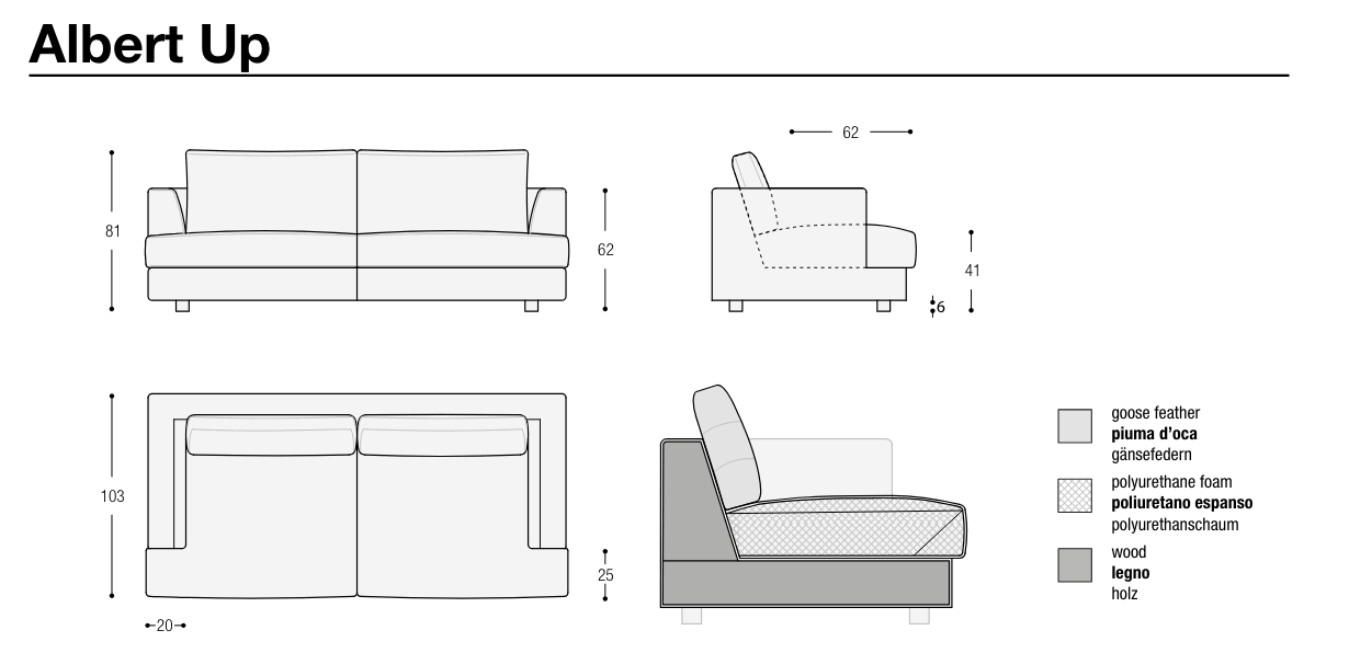 Divano Albert Up FLEXTEAM