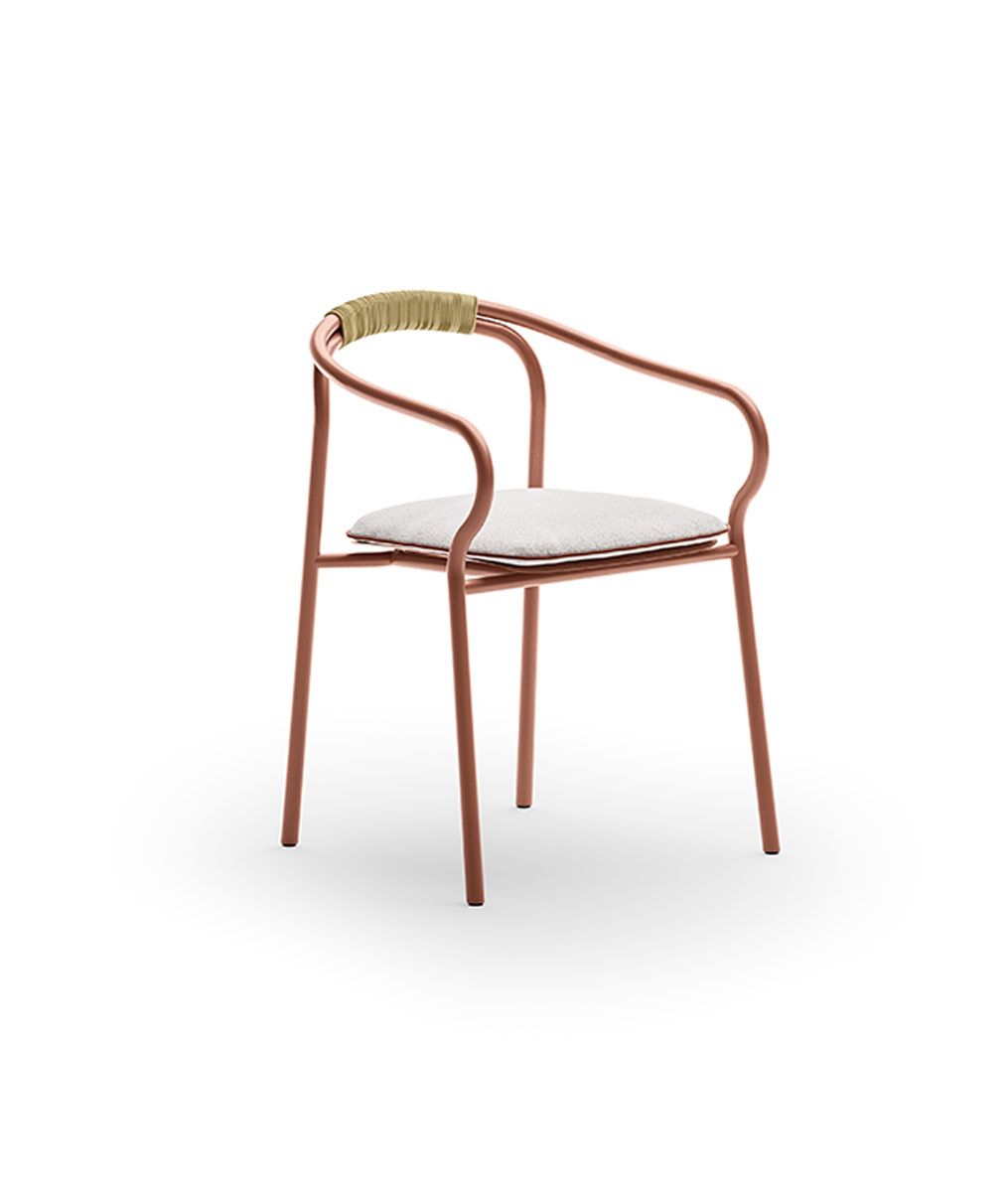 Unopiù | Sedia Salò con cuscino di seduta