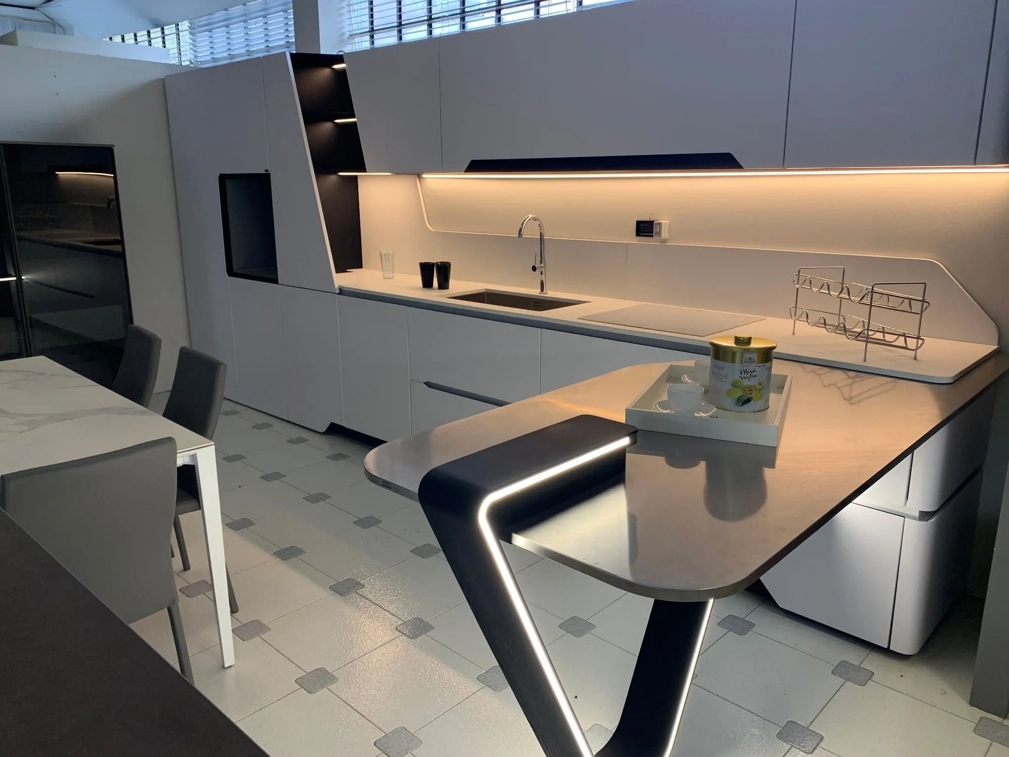 Cucina design con penisola Snaidero Vision
