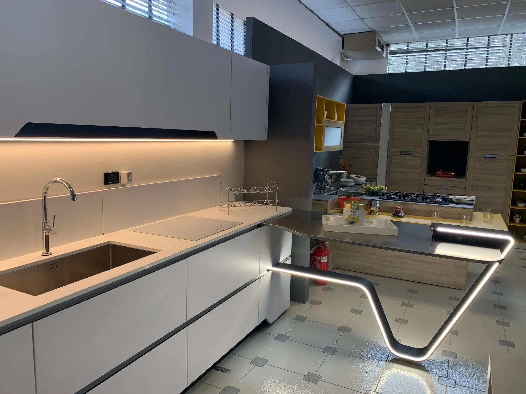 Cucina design con penisola Snaidero Vision