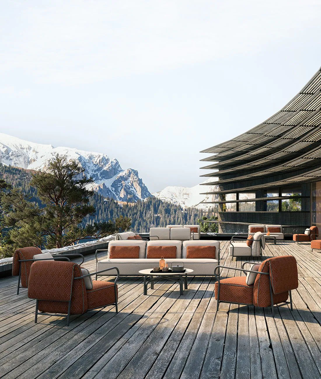 Unopiù | Divano Salò 3 posti con cuscino di seduta e schienale