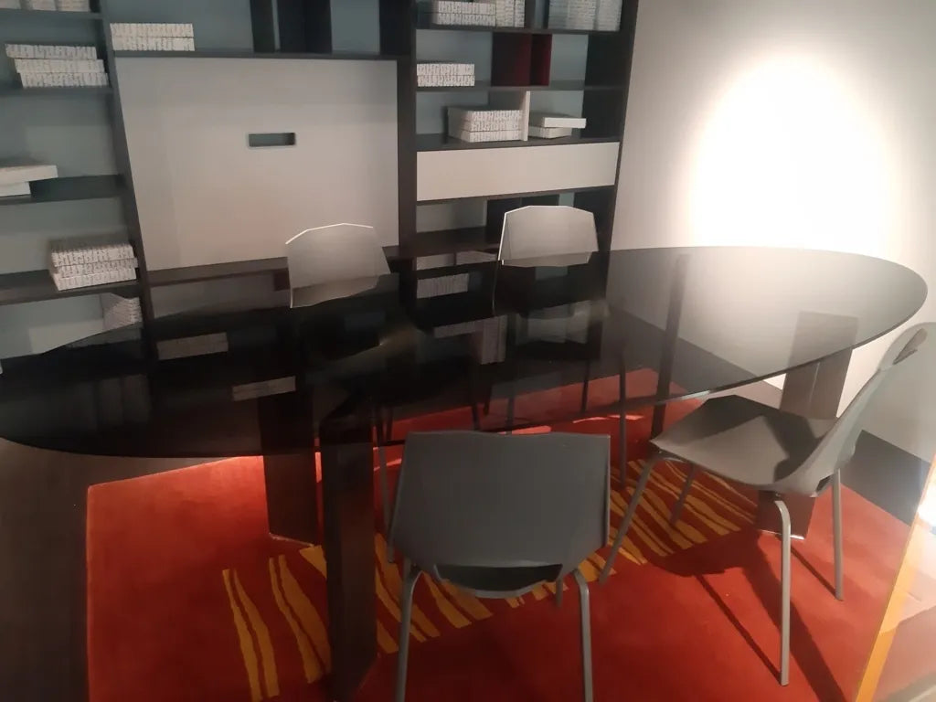 Tavolo in vetro ellittico Taul Misuraemme