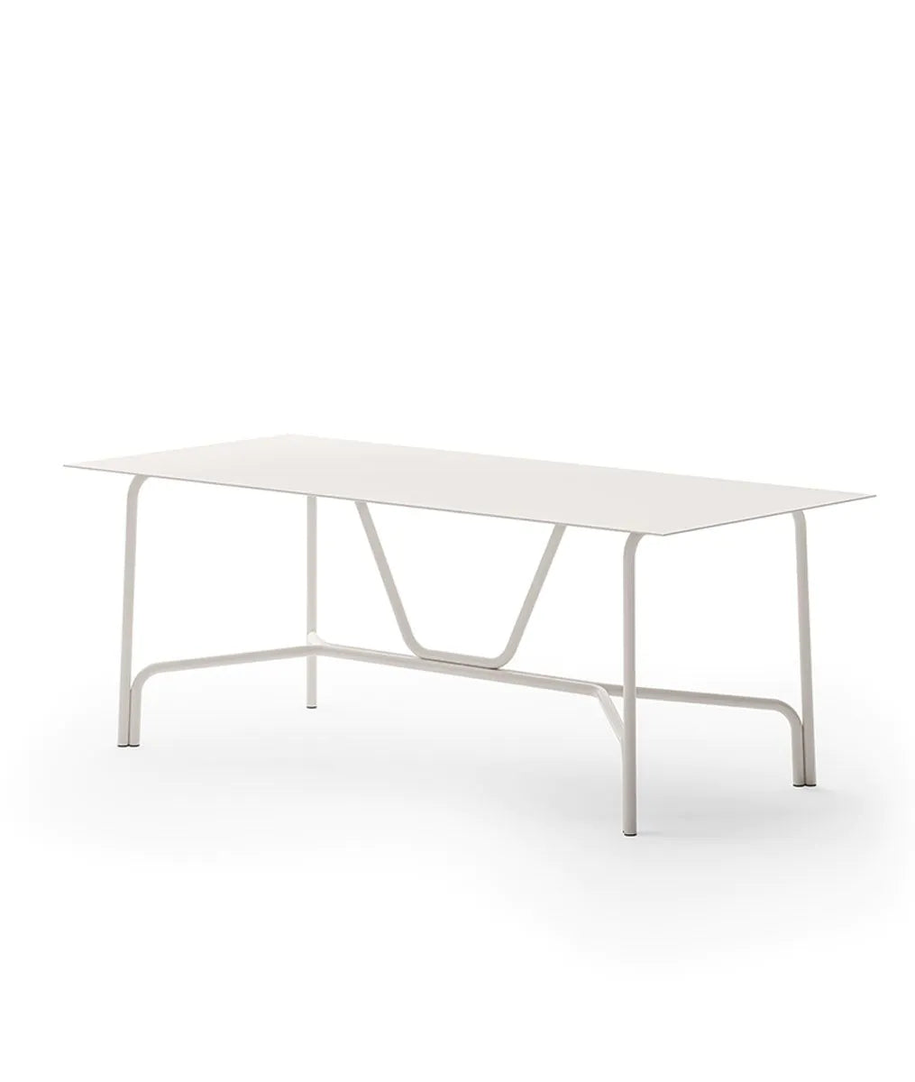 Unopiù | Tavolo Salò rettangolare in alluminio 203 cm