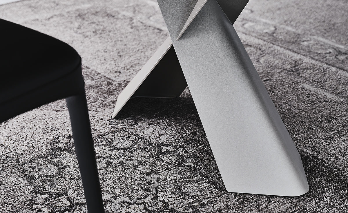 Tavolo Mad Max Keramik Cattelan - base in acciaio e piano in ceramica (240x120x74h)