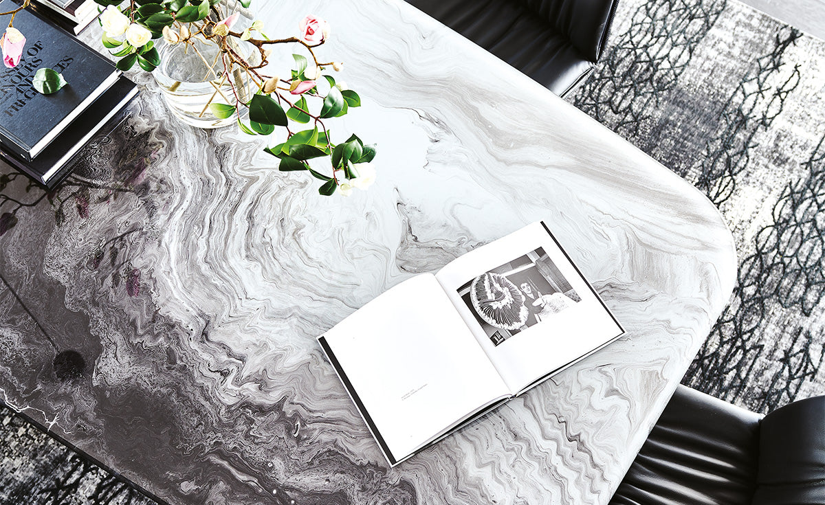 Tavolo Planer Crystalart Cattelan - base in acciaio e piano in cristallo extrachiaro bisellato 12 mm