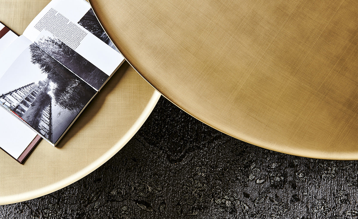 Tavolino Amerigo Cattelan - base e piano in metallo verniciato