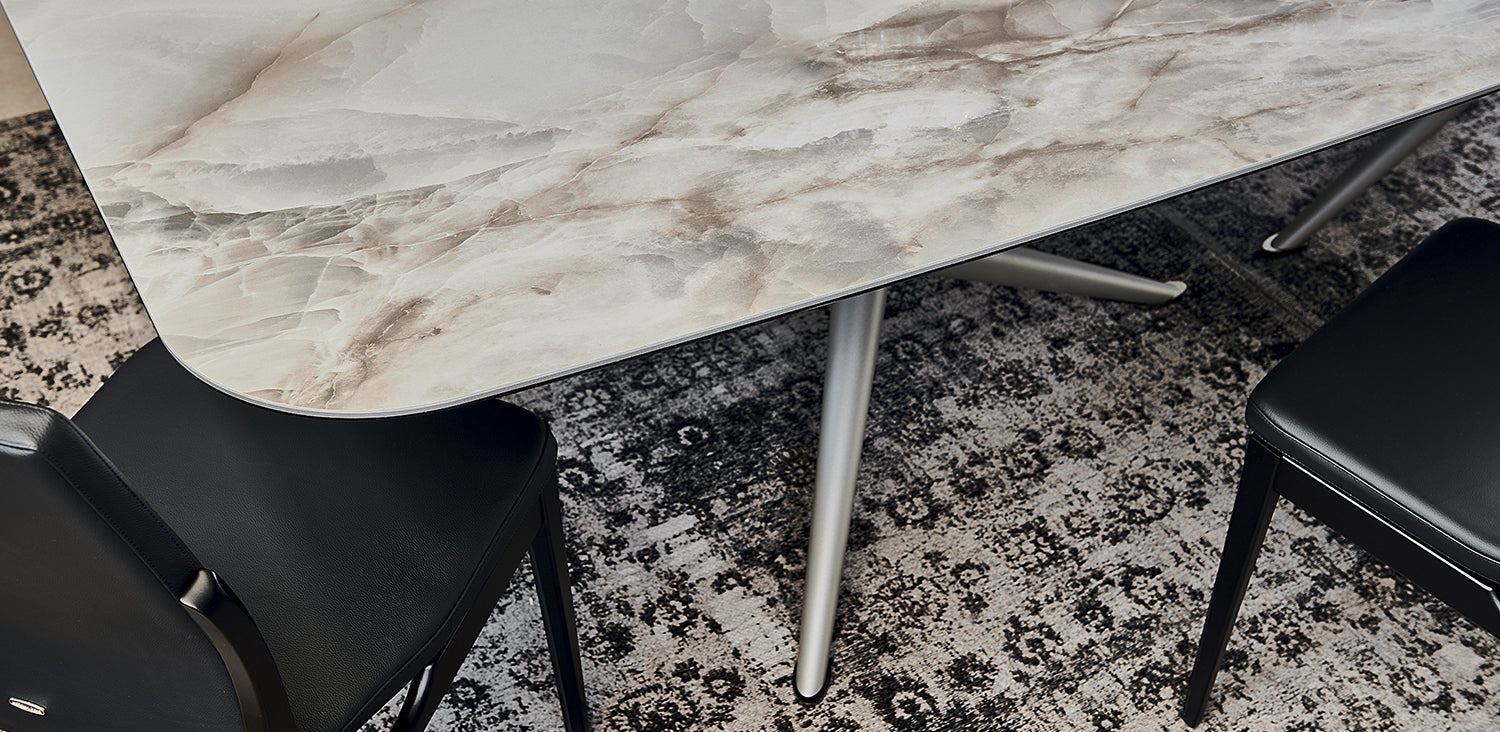 Tavolo Atlantis Keramik Cattelan - base in acciaio e piano in ceramica  ( 240x120x75h)