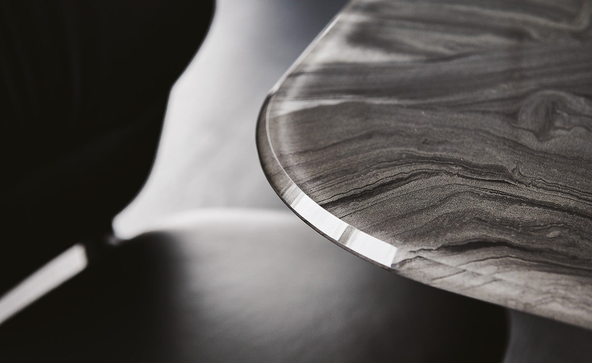 Tavolo Atlantis Crystalart Cattelan - base in acciaio e piano in cristallo