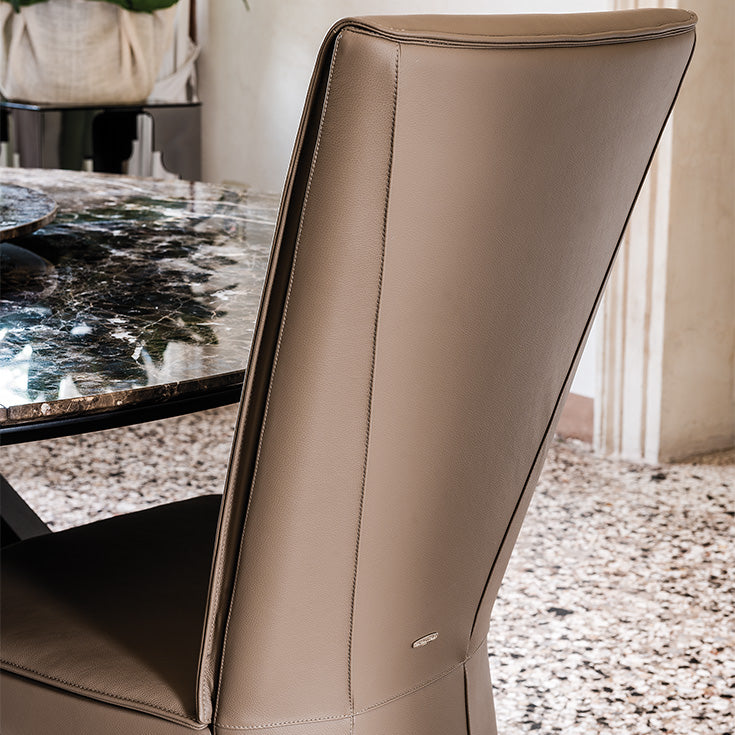 Sedia Aurelia Cattelan - struttura in acciaio e rivestimento in tessuto, synthetic nubuck, micro nubuck, ecopelle o pelle