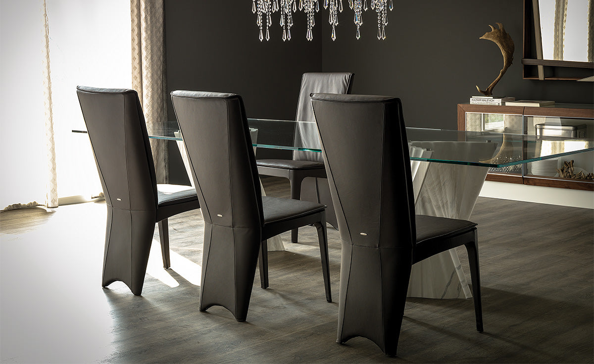 Sedia Aurelia Cattelan - struttura in acciaio e rivestimento in tessuto, synthetic nubuck, micro nubuck, ecopelle o pelle