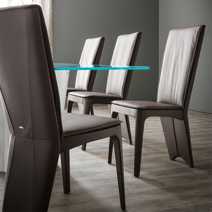 Sedia Aurelia Cattelan - struttura in acciaio e rivestimento in tessuto, synthetic nubuck, micro nubuck, ecopelle o pelle