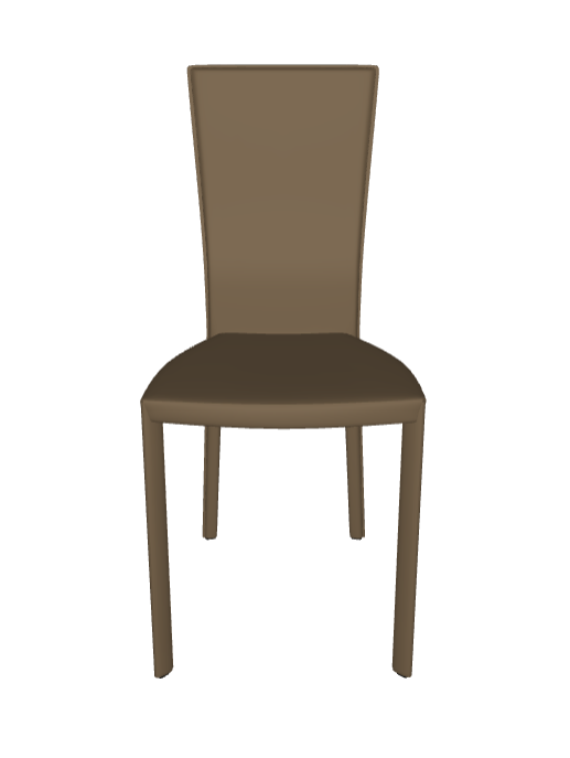 Sedia Nina Cattelan - struttura in acciaio e rivestimento in cuoio