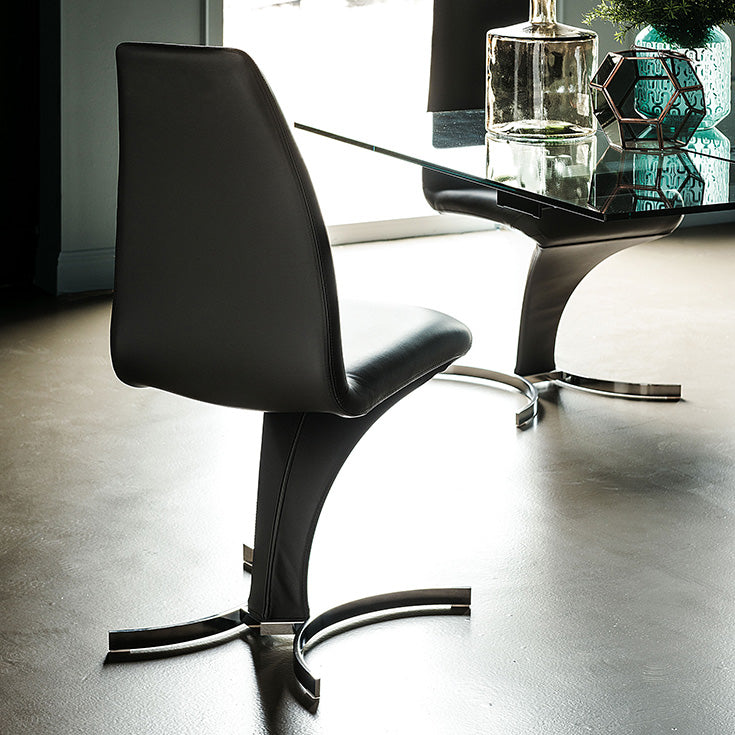 Sedia Betty Cattelan - struttura e base in acciaio e rivestimento in tessuto, synthetic nubuck, micro nubuck, pelle o ecopelle