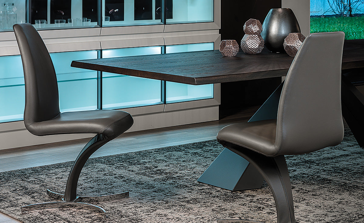 Sedia Betty Cattelan - struttura e base in acciaio e rivestimento in tessuto, synthetic nubuck, micro nubuck, pelle o ecopelle