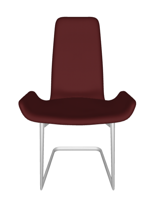 Sedia Flamingo Cantilever Cattelan - struttura in acciaio e rivestimento in tessuto, synthetic nubuck, micro nubuck, ecopelle o pelle