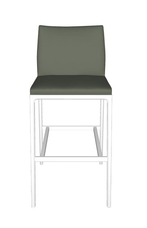 Sgabello Arcadia Couture Cattelan - struttura in legno e rivestimento in ecopelle o pelle