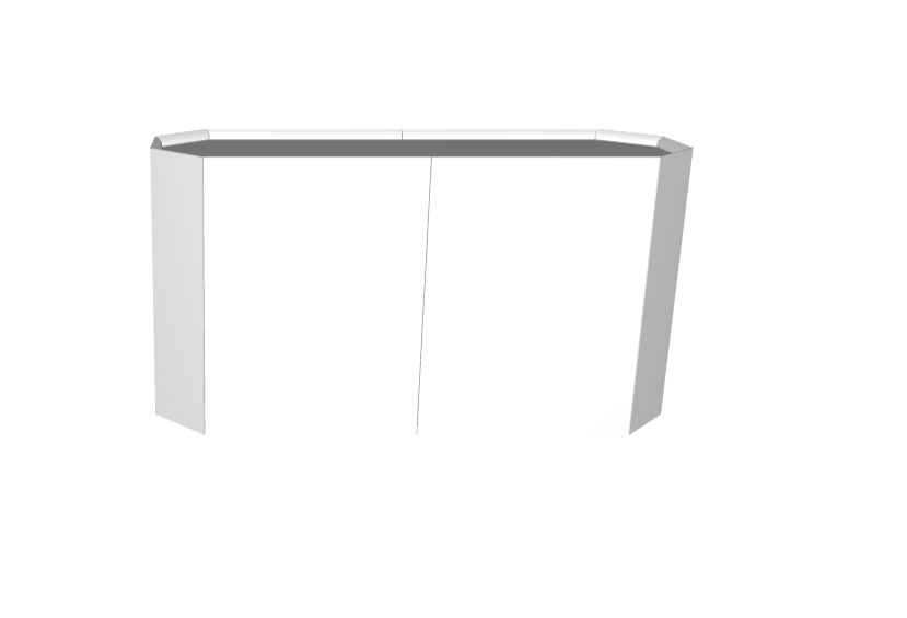 Credenza Chelsea Cattelan - madia contenitore in legno o acciaio e top in cristallo