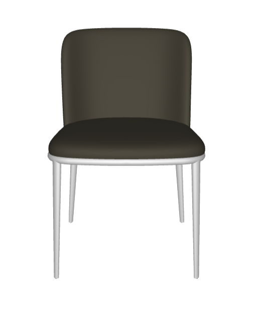 Sedia Magda ML Cattelan - struttura in acciaio e rivestimento in tessuto, synthetic nubuck, micro nubuck, ecopelle o pelle