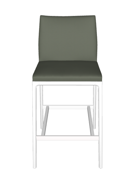 Sgabello Arcadia Couture Cattelan - struttura in legno e rivestimento in ecopelle o pelle