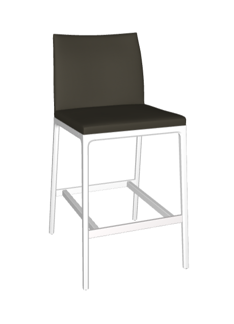 Sgabello Arcadia Cattelan - struttura in legno e rivestimento in tessuto, synthetic nubuck, micro nubuck, ecopelle o pelle