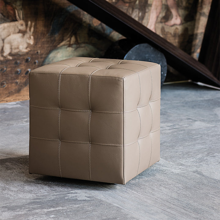 Sedia Bob Pouf Cattelan - pouf su ruote rivestito in synthetic nubuck, ecopelle o pelle