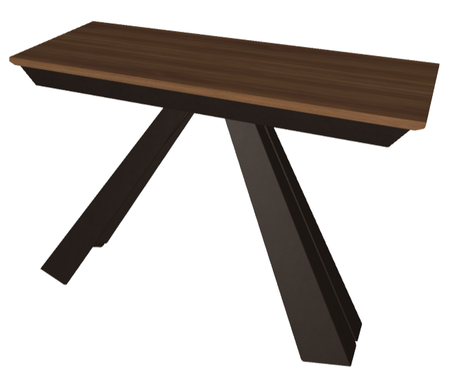 Consolle Convivium Cattelan - base in acciaio e piano in laminato