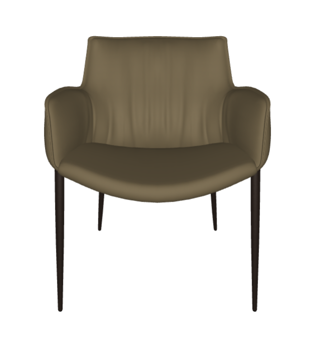 Sedia Rhonda Cattelan - struttura in acciaio e rivestimento in tessuto, synthetic nubuck, micro nubuck, ecopelle o pelle