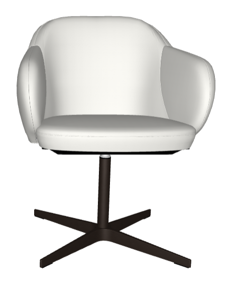 Sedia Bombè X Cattelan - base in acciaio, seduta e schienale in tessuto, synthetic nubuck, ecopelle  o pelle