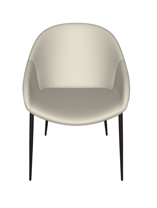 Sedia Camilla ML Cattelan - struttura in acciaio e rivestimento in tessuto, synthetic nubuck, micro nubuck, ecopelle o pelle