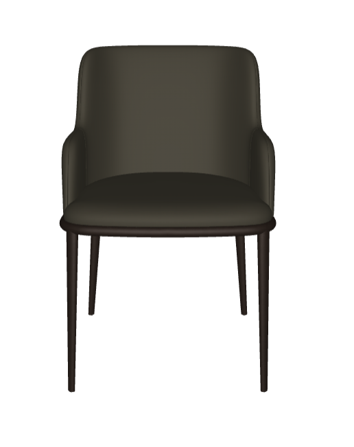 Sedia Magda ML Cattelan - struttura in acciaio e rivestimento in tessuto, synthetic nubuck, micro nubuck, ecopelle o pelle