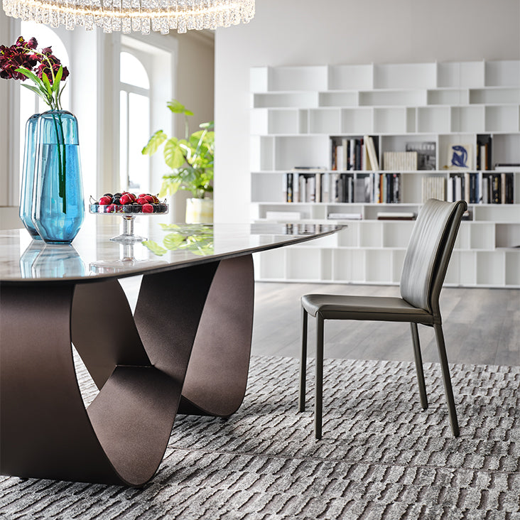 Tavolo Butterfly Keramik - base in acciaio e piano in ceramica (240x120x75h)