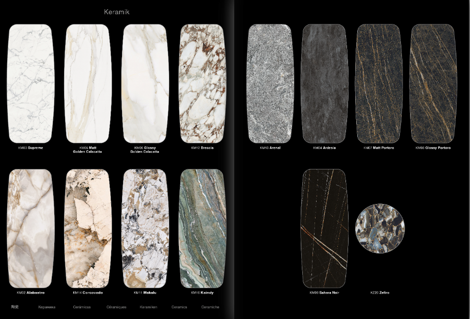 Tavolo Nido Keramik Bistrot -base in acciaio e piano in marmo (versione A)