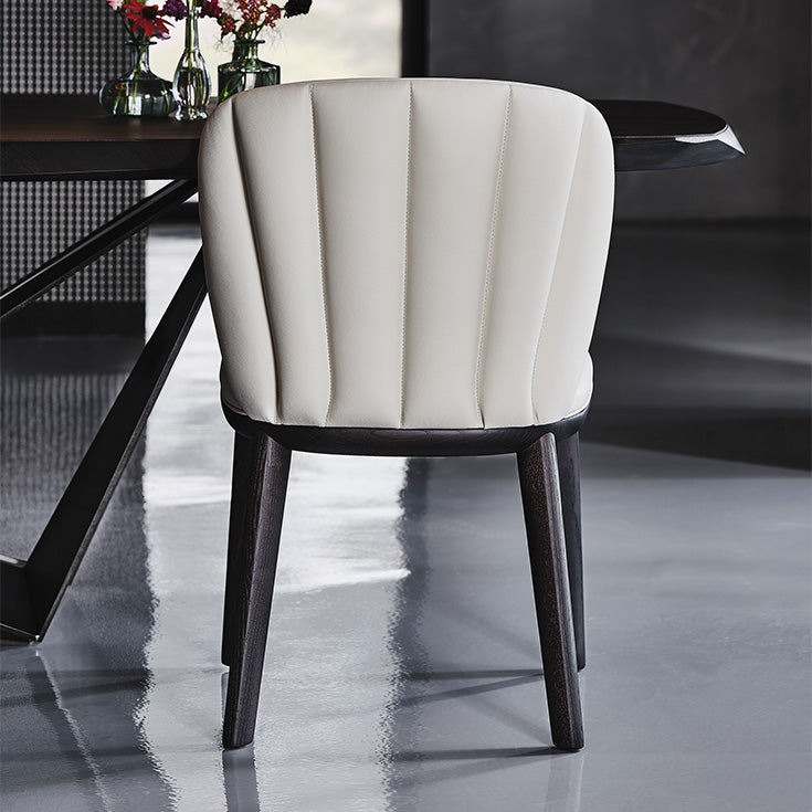 Sedia Chrishell Cattelan - struttura in legno e rivestimento in tessuto, synthetic nubuck, micro nubuck, ecopelle o pelle