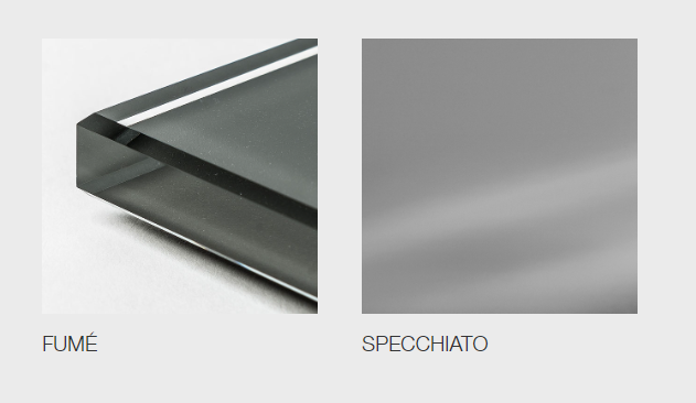 Specchio Regal Cattelan - Specchio a parete con cornice specchiata o interamente fumè