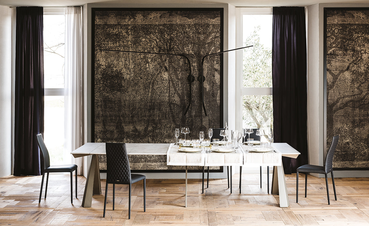 Consolle Convivium Cattelan - base in acciaio e piano in laminato