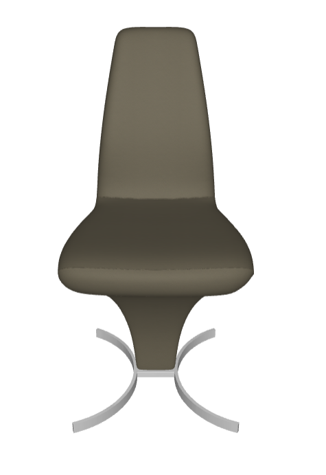 Sedia Betty Cattelan - struttura e base in acciaio e rivestimento in tessuto, synthetic nubuck, micro nubuck, pelle o ecopelle