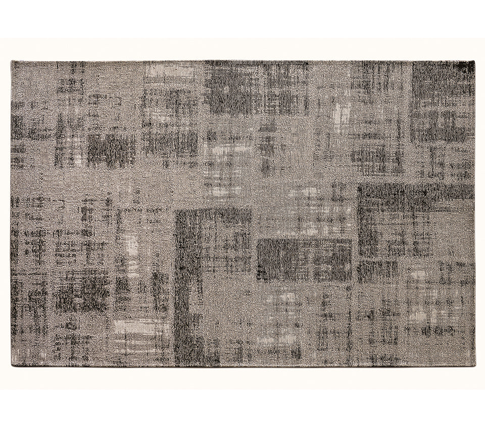 Tappeto Darwin Cattelan - tessuto in cotone e ciniglia a rilievo dall'aspetto slavato e consumato