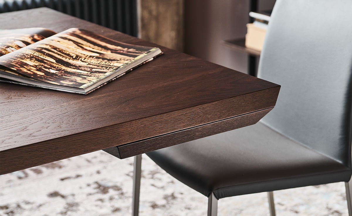 Tavolo Eliot Wood Drive Cattelan - base in acciaio e piano in legno