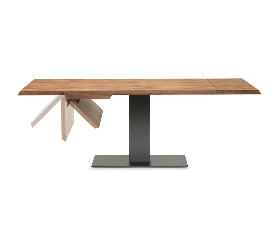 Tavolo Elvis Wood Drive Cattelan - base in acciaio e piano in legno