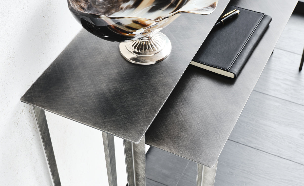 Consolle Etoile Cattelan - coppia di consolle con due altezze e struttura in acciaio