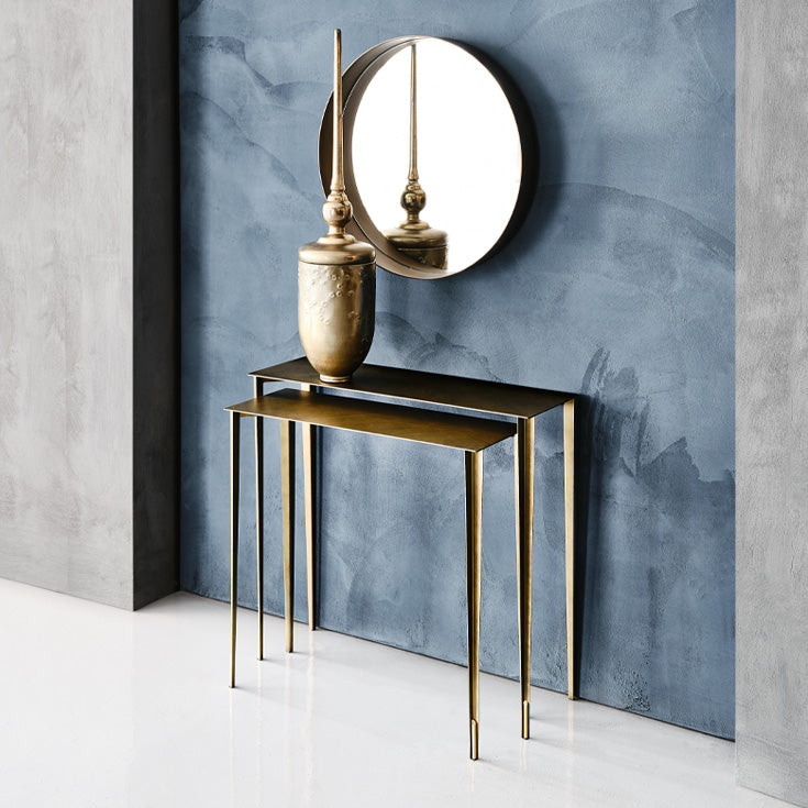 Consolle Etoile Cattelan - coppia di consolle con due altezze e struttura in acciaio